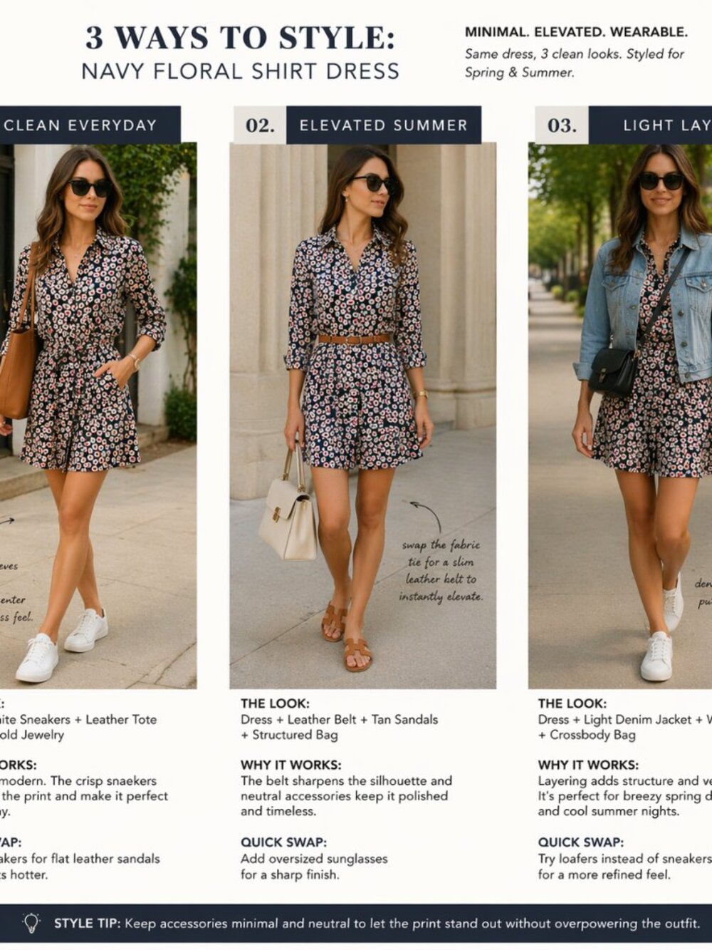 SOLD Boden Floral Shirt Dress Tie Waist Navy Red White Button Front Midi